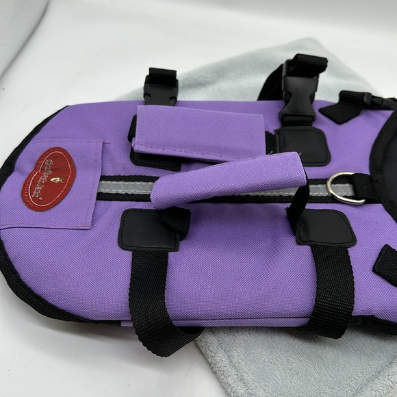 Outback Jack Aussie Life Jacket for Small Dog-Color Light Lavender Purple - Picture 10 of 13
